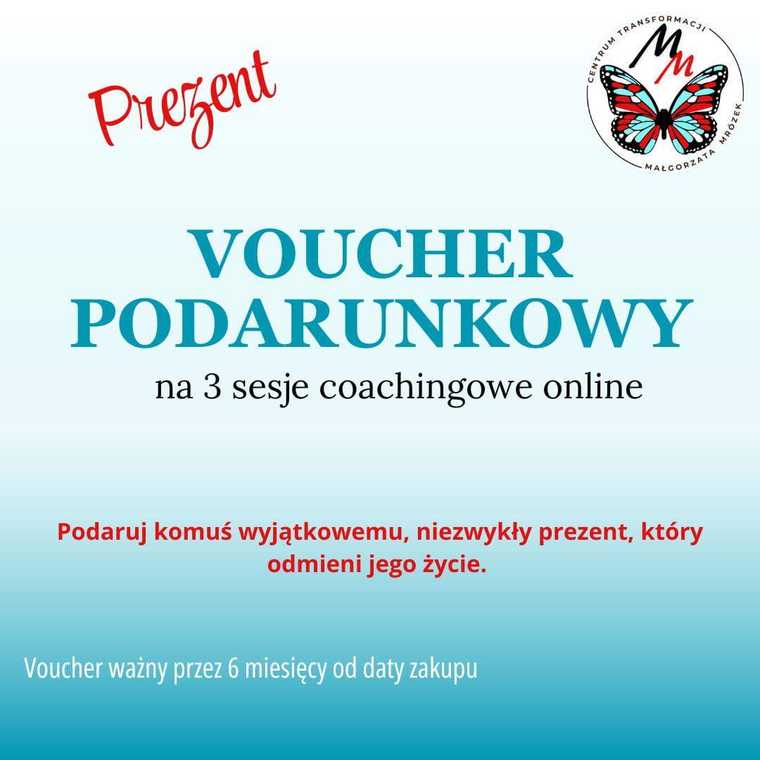 voucher podarunkowy na 3 sesje coachingowe